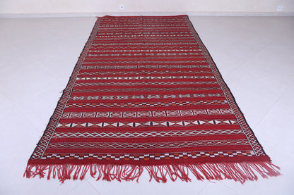 Handwoven kilim rug 5.6 x 11.3 Feet