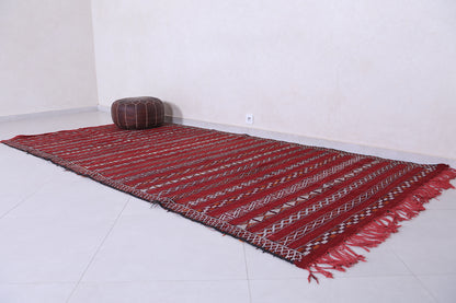 Handwoven kilim rug 5.6 x 11.3 Feet