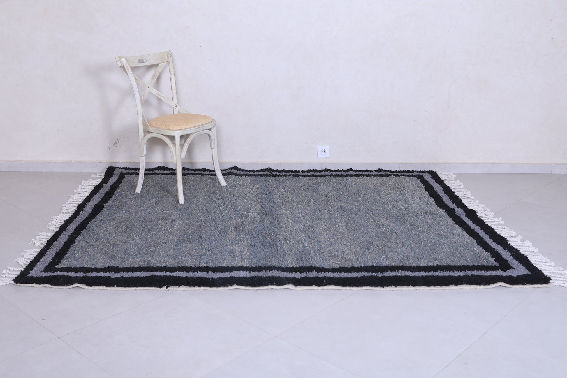 Moroccan handmade rug 6.3 FT X 8 FT