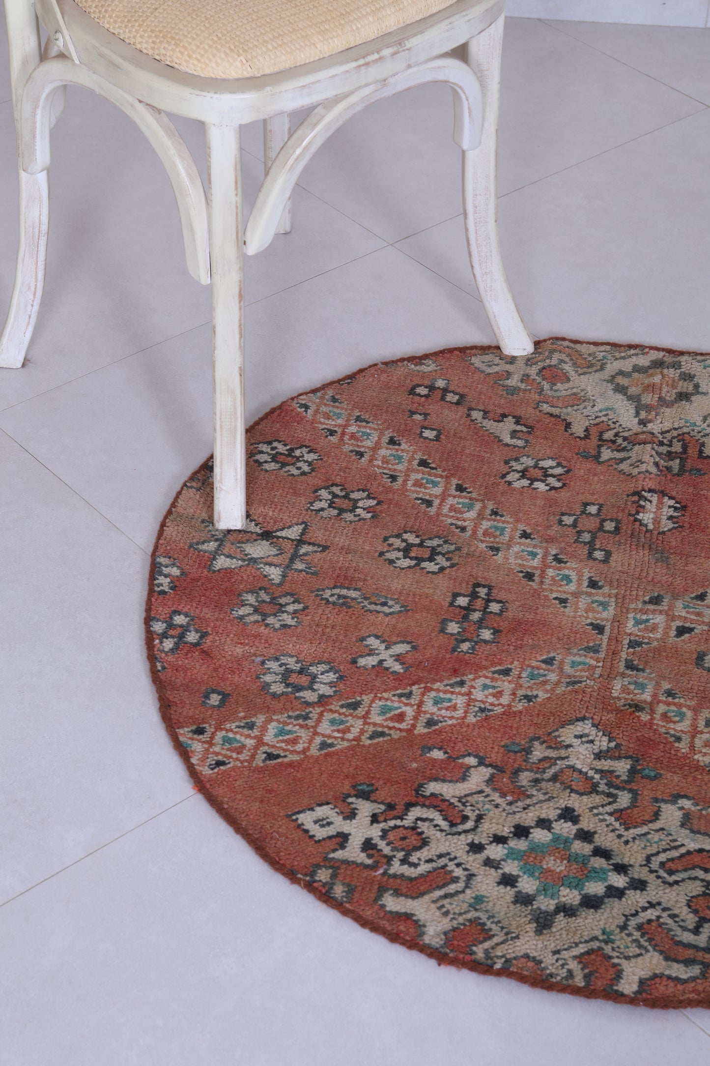 vintage moroccan rug 3.1 Feet