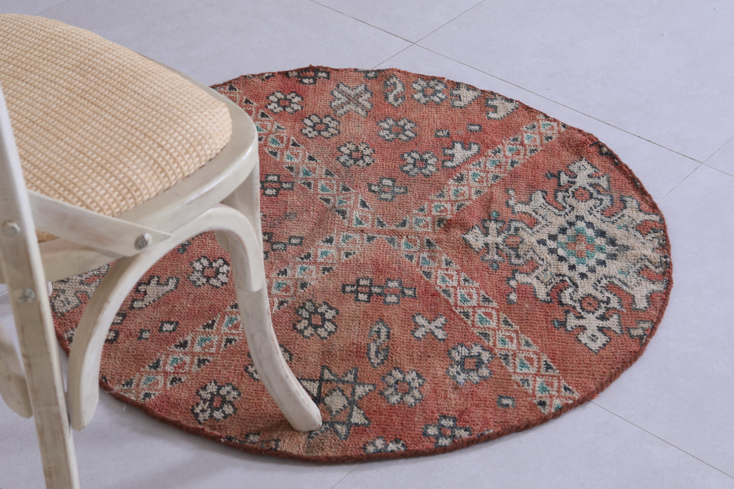 vintage moroccan rug 3.1 Feet