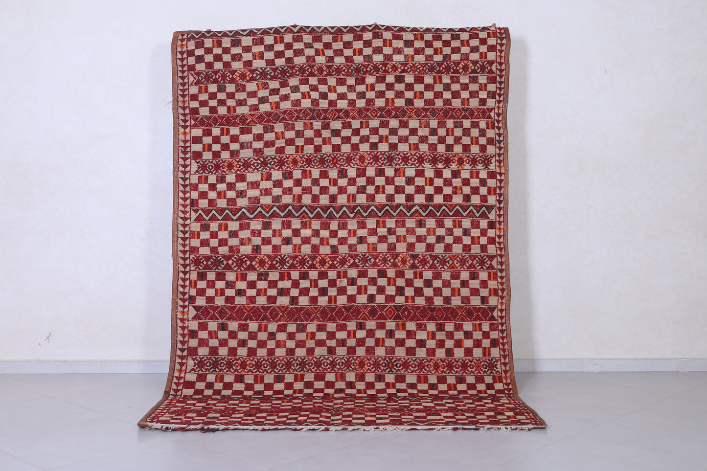 Vintage Moroccan Rug 6.1 X 9.3 Feet