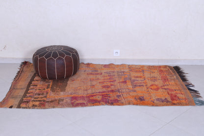 Vintage Moroccan Rug 3.8 X 6.5 Feet