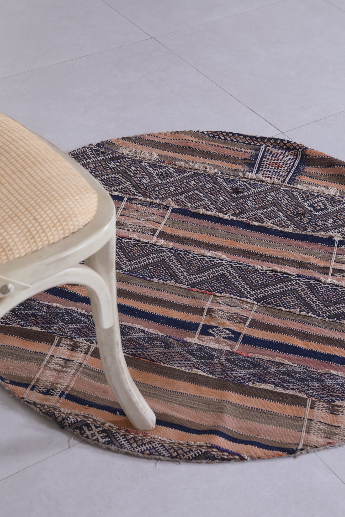 Moroccan round rug 3.4 FT - circle rug