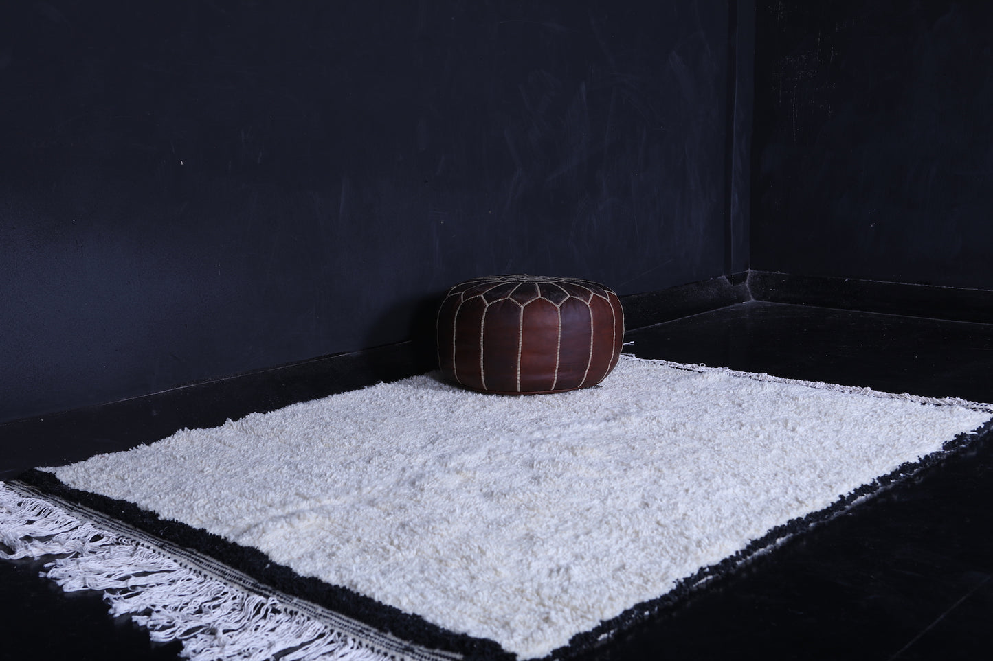 Moroccan handmade rug 5.2 FT X 6.6 FT