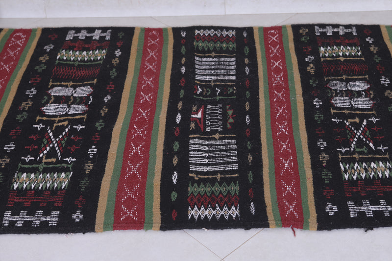 Moroccan Berber Handwoven Kilim - 3 x 6.1 ft | Traditional Rug - Handwoven Kilim