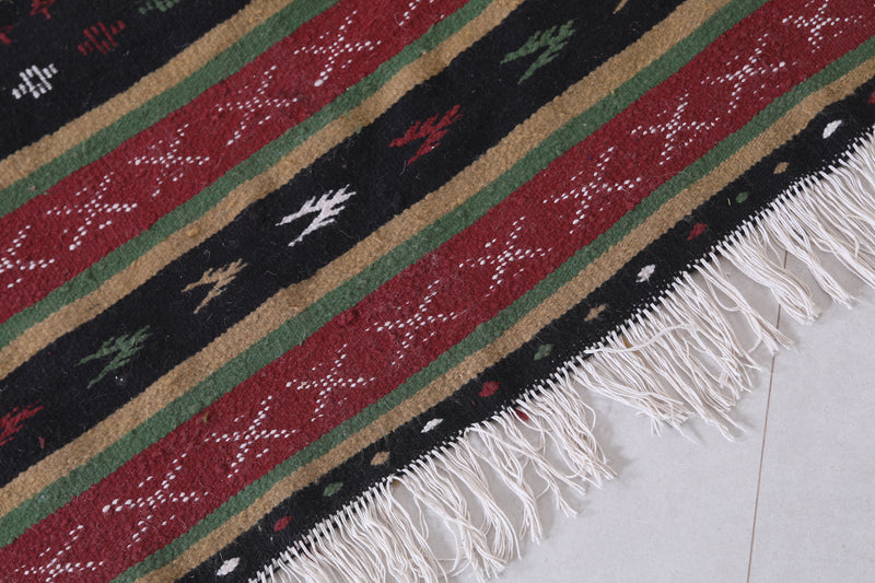 Moroccan Berber Handwoven Kilim - 3 x 6.1 ft | Traditional Rug - Handwoven Kilim