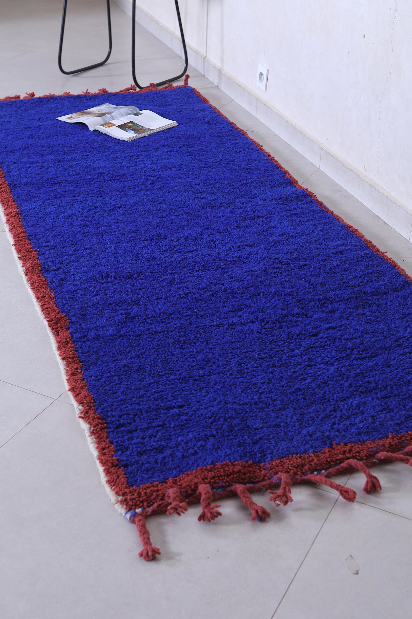 Berber Beni ourain rug 3 X 7.9 Feet