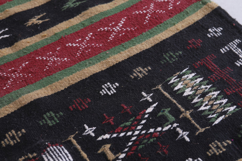 Moroccan Berber Handwoven Kilim - 3 x 6.1 ft | Traditional Rug - Handwoven Kilim