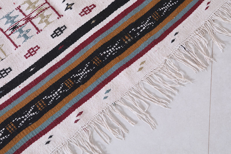 Moroccan berber handwoven kilim 3 X 6.2 Feet