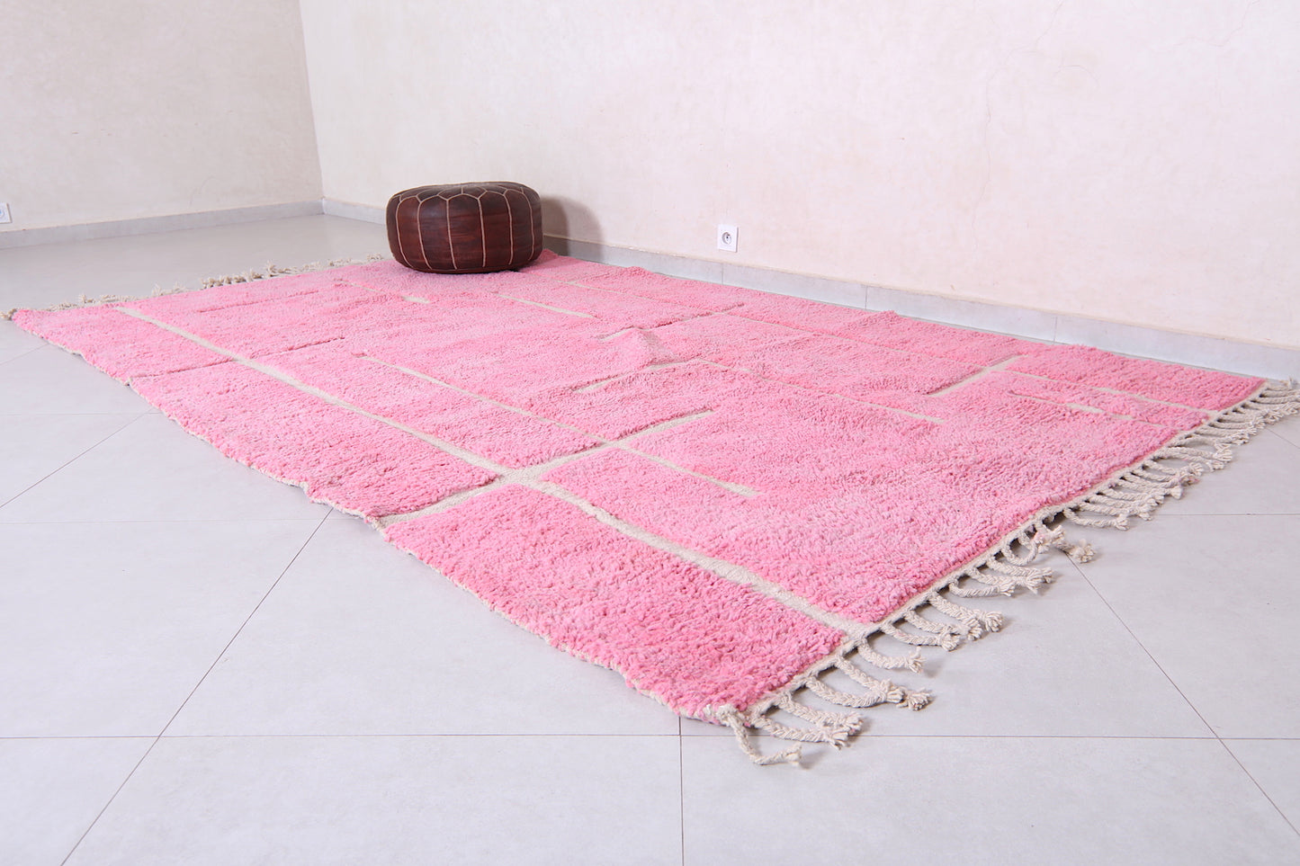 Moroccan beni ourain rug 6 X 10 Feet
