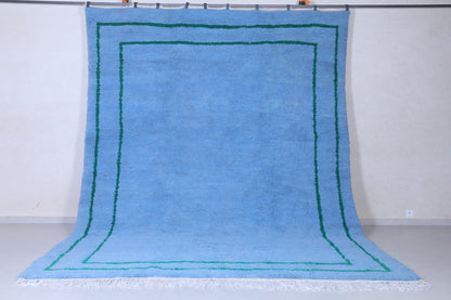 Handmade blue berber Rug - Moroccan wool rug - Custom Rug