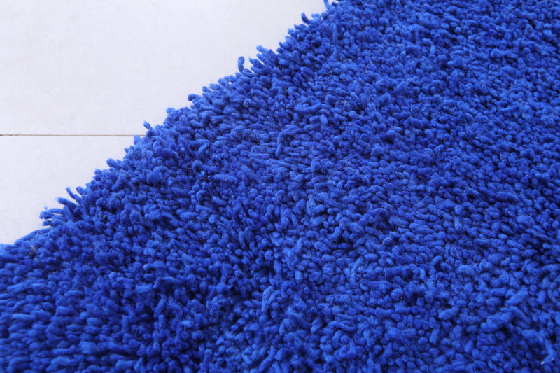 Moroccan Rug - Deep Blue Runner 2ft x 9.9ft - Beni ourain rugs