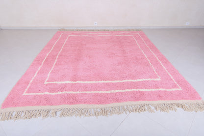Moroccan pink shag rug