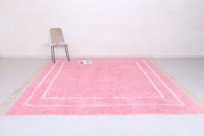 Moroccan pink shag rug
