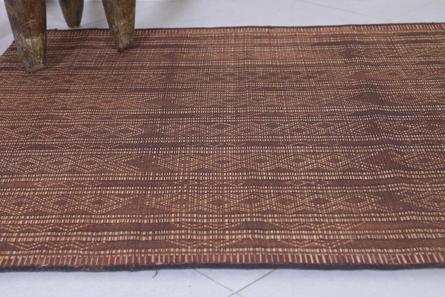 Vintage  Tuareg rug 3.7 X 4.1 Feet
