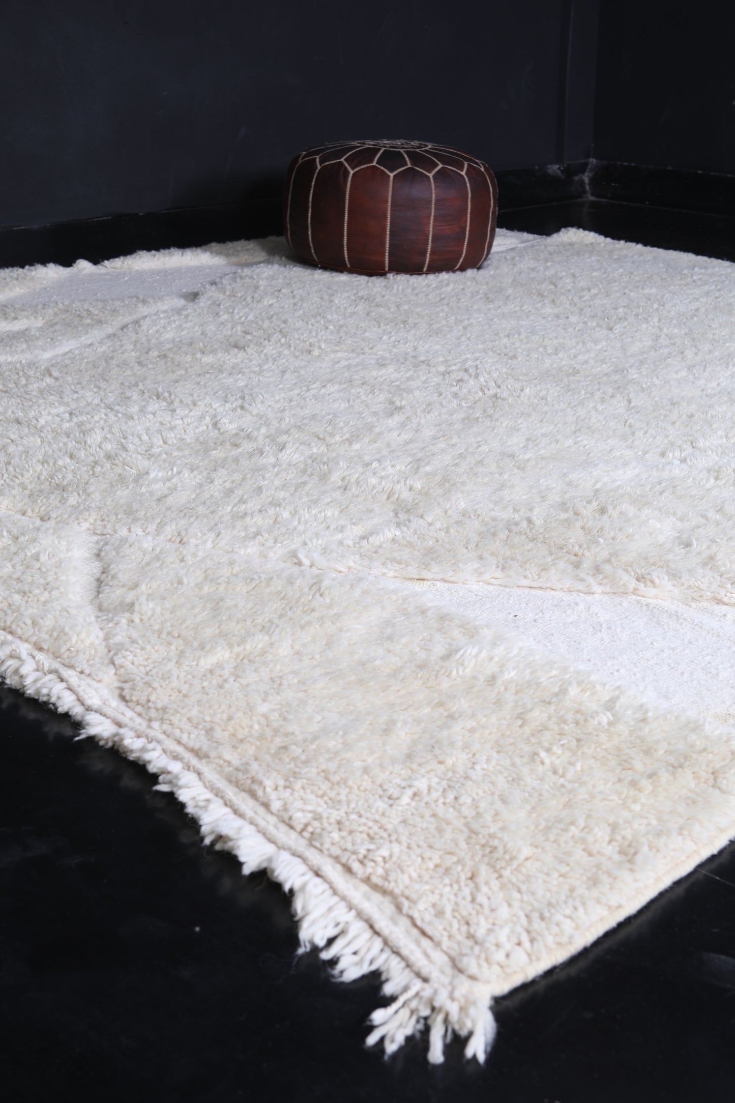 Hand woven berber rug 9.5 X 9.5 Feet