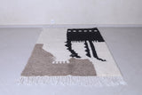 Handmade  beni ourain rug 5 x 6.4 Feet