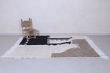 Handmade  beni ourain rug 5 x 6.4 Feet