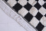 Handmade checkered rug 7.2 X 8 Feet