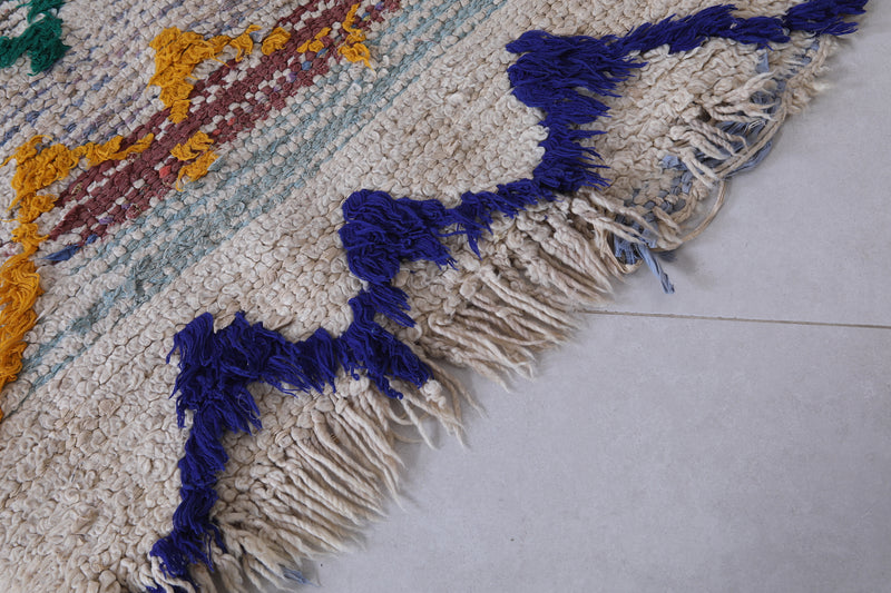 Handmade Moroccan Rug with Zigzag Pattern – 2.7 x 5.4 ft - moroccan rug