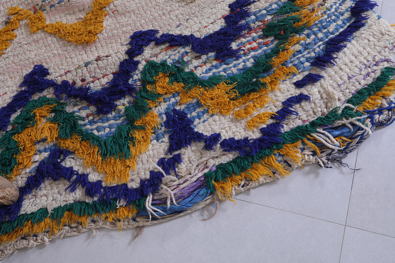 Handmade Moroccan Rug with Zigzag Pattern – 2.7 x 5.4 ft - moroccan rug