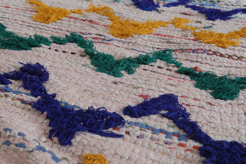 Handmade Moroccan Rug with Zigzag Pattern – 2.7 x 5.4 ft - moroccan rug