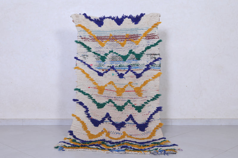 Handmade Moroccan Rug with Zigzag Pattern – 2.7 x 5.4 ft - moroccan rug