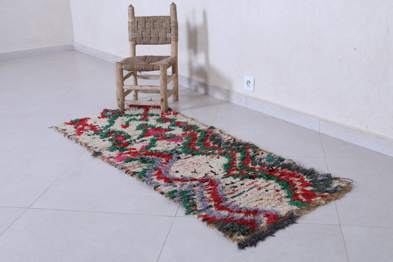 Handwoven Moroccan Rug with Vibrant Abstract Design – 2 x 5.3 ft - moroccan rug