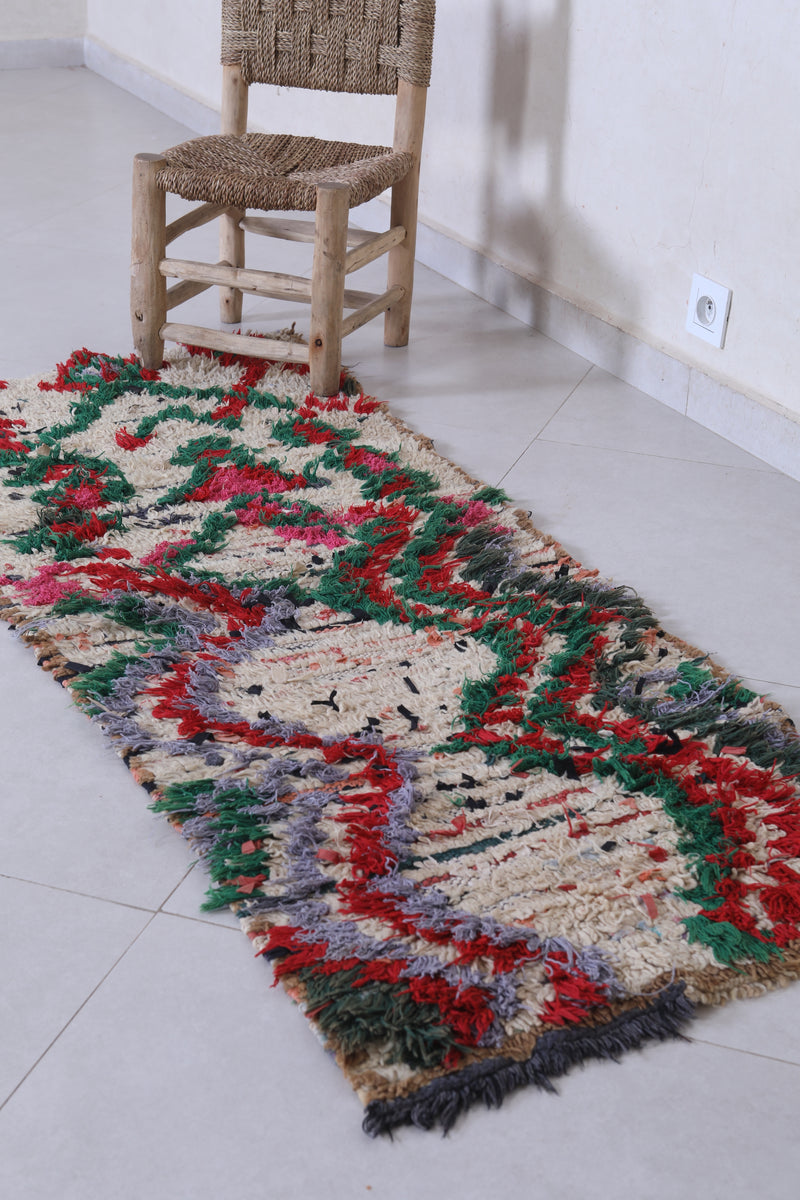 Handwoven Moroccan Rug with Vibrant Abstract Design – 2 x 5.3 ft - moroccan rug