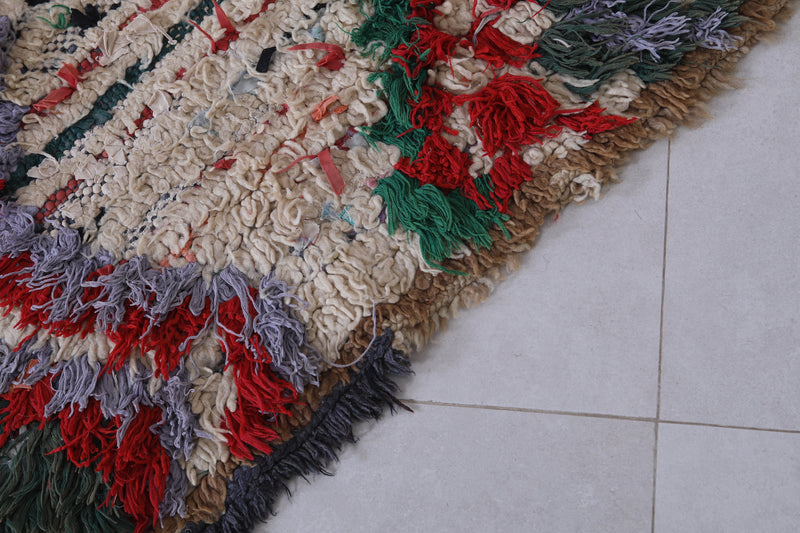 Handwoven Moroccan Rug with Vibrant Abstract Design – 2 x 5.3 ft - moroccan rug