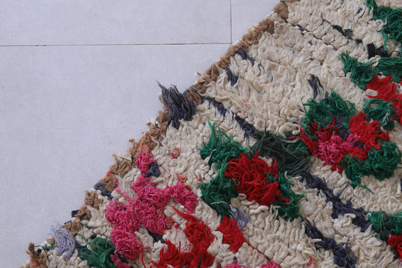 Handwoven Moroccan Rug with Vibrant Abstract Design – 2 x 5.3 ft - moroccan rug