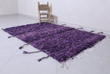 Handmade beni ourain rug 6.7 x 4.5 Feet