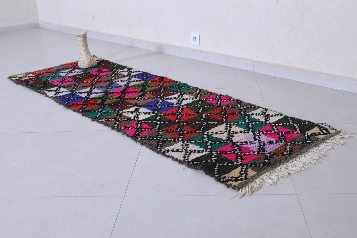 Moroccan rug 2.2 X 7.4 Feet