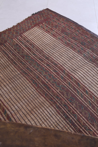 Vintage handmade tuareg rug 5 X 5.3 Feet