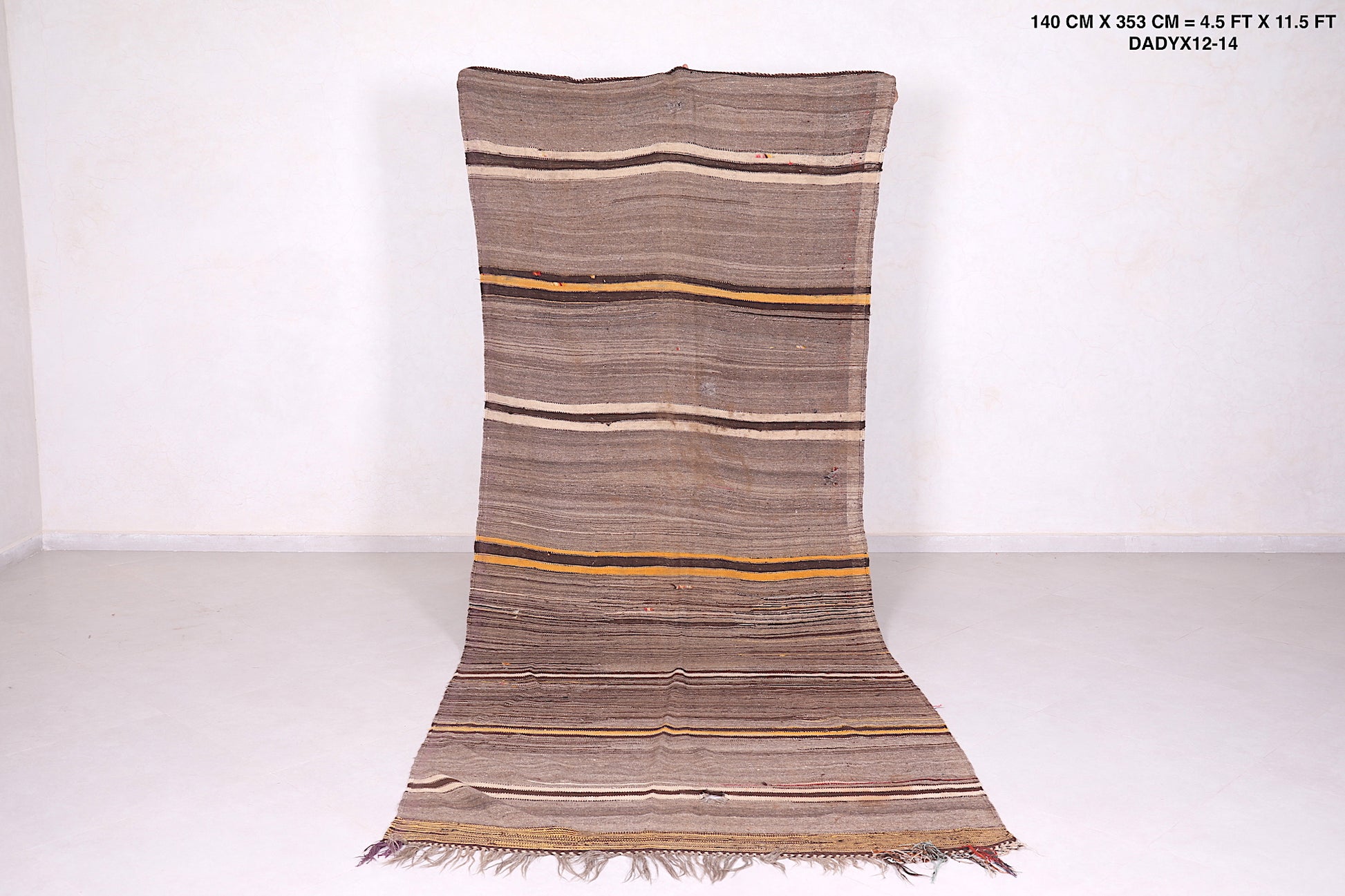 Flat woven rug 4.5 FT X 11.5 FT