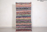 Stripe vintage rug 3 X 6.1 Feet