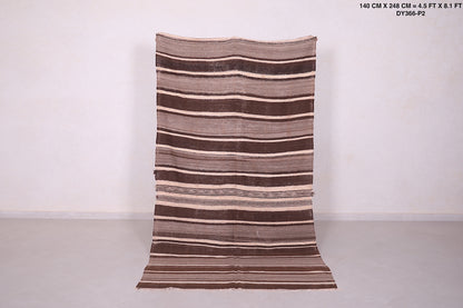 Moroccan berber kilim rug 4.5 FT X 8.1 FT