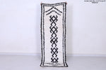 Vintage handmade moroccan berber runner rug 2.2 FT X 6.6 FT