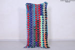 Vintage handmade moroccan berber runner rug 2.6 FT X 6 FT