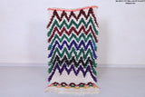 Vintage handmade moroccan berber runner rug  2.6 FT X 5.8 FT