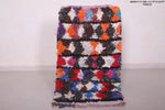 Moroccan Boucherouite rug 2.1 X 3.6 Feet