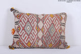 Vintage handmade moroccan kilim pillow 14.9 INCHES X 20.4 INCHES