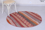 Vintage moroccan round rug 4 Feet