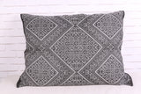 Gray Moroccan pillow rug 27.5 inches X 34.6 inches