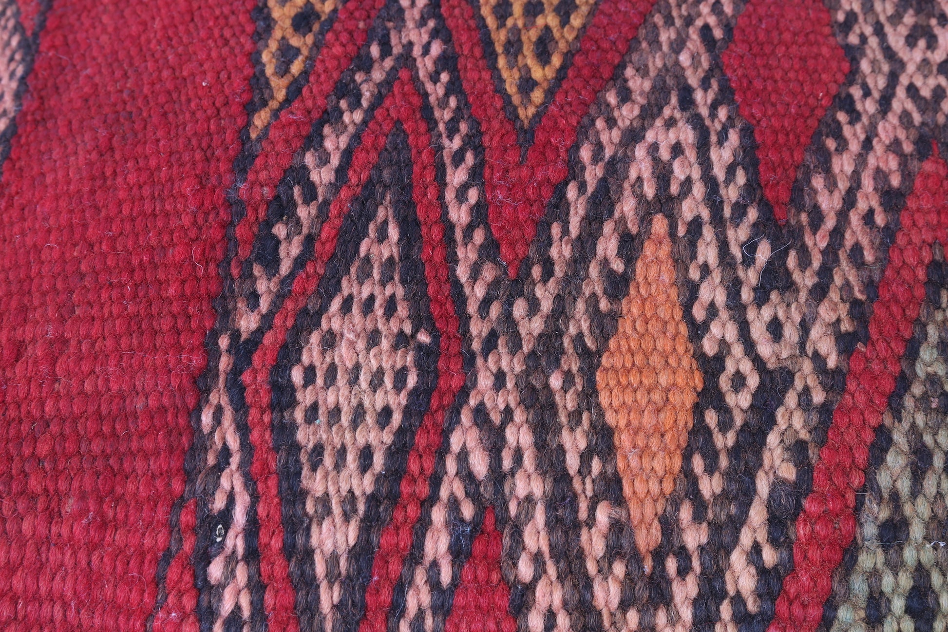 Vintage kilim Moroccan pillow 14.1 inches X 25.5 inches