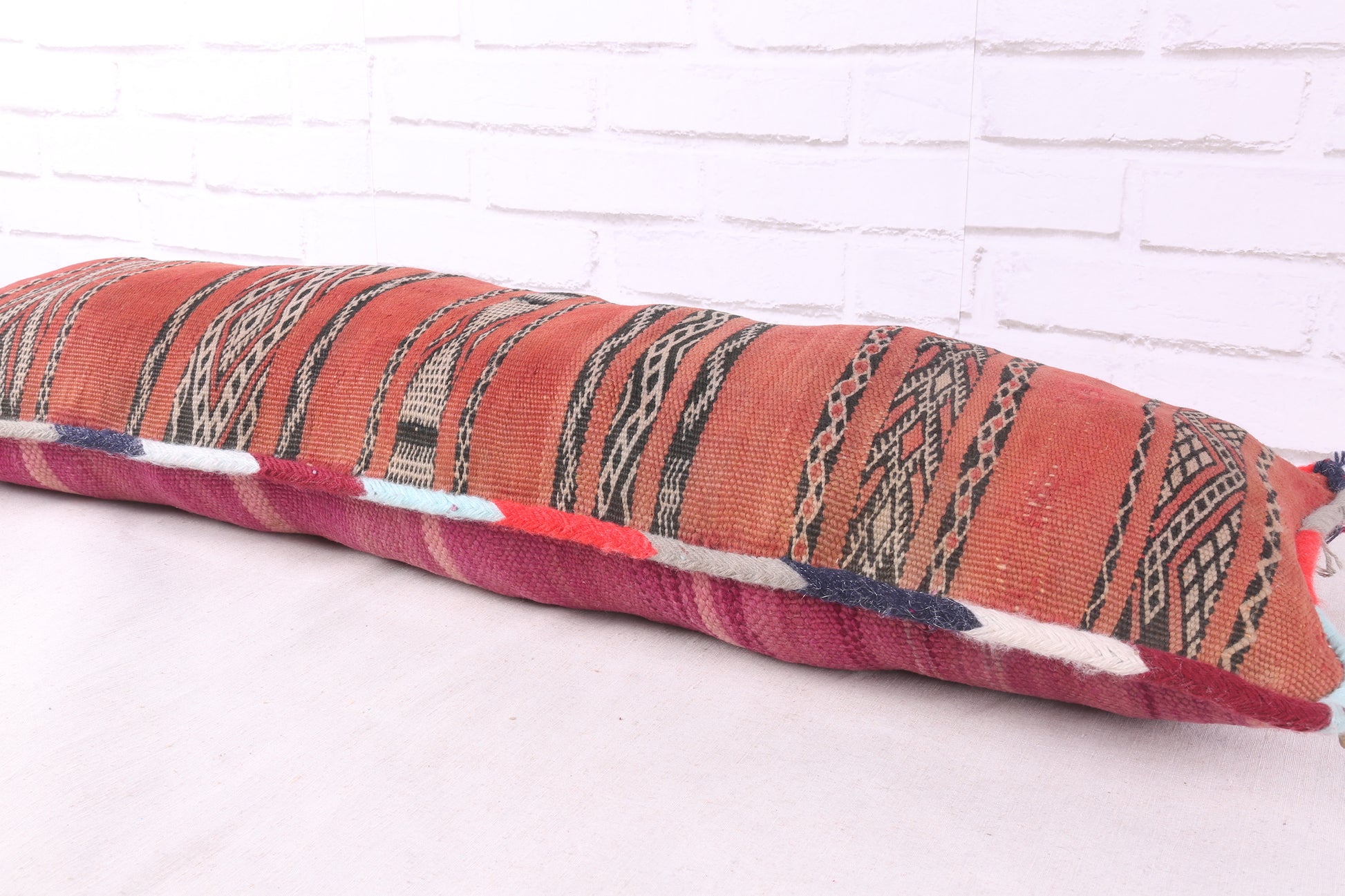 Moroccan pillow rug 2.9 inches X 37.7 inches