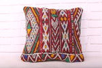 Moroccan pillow kilim 16.1 inches X 17.3 inches