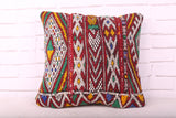 Moroccan pillow kilim 16.1 inches X 17.3 inches