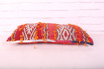 Red Moroccan berber pillow 11.8 inches X 23.2 inches